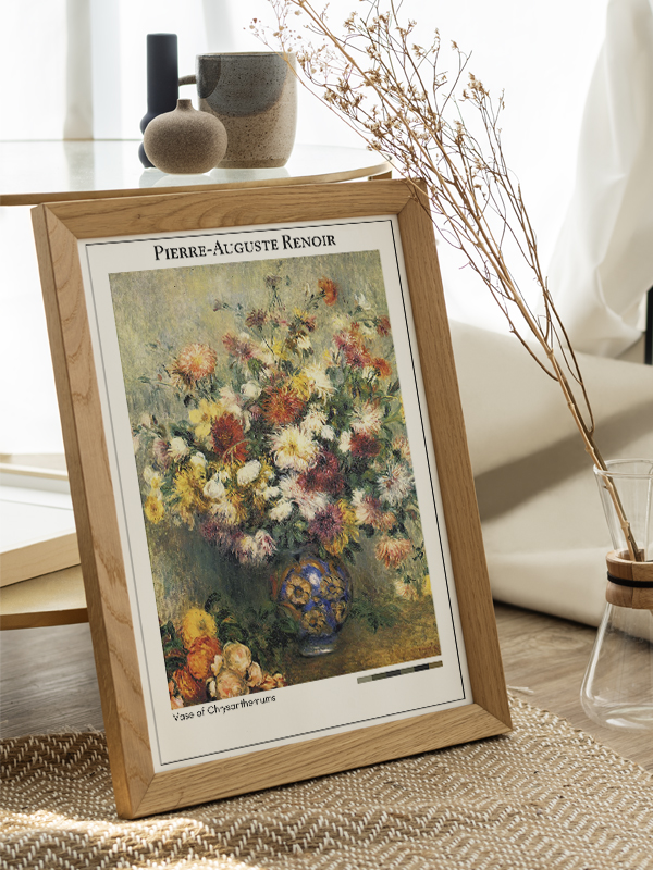Pierre-Auguste Renoir Vase of Chrysanthemums Poster