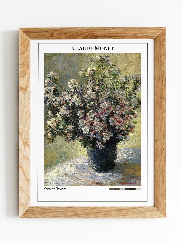 Claude Monet Vase of Flowers Poster