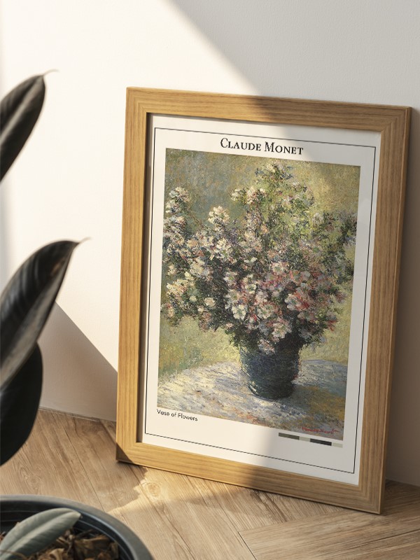 Claude Monet Vase of Flowers Poster