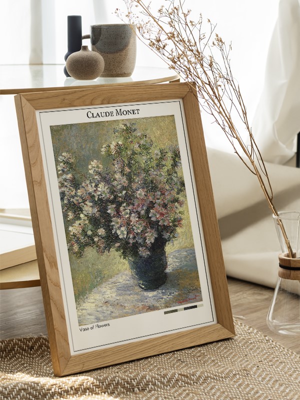 Claude Monet Vase of Flowers Poster