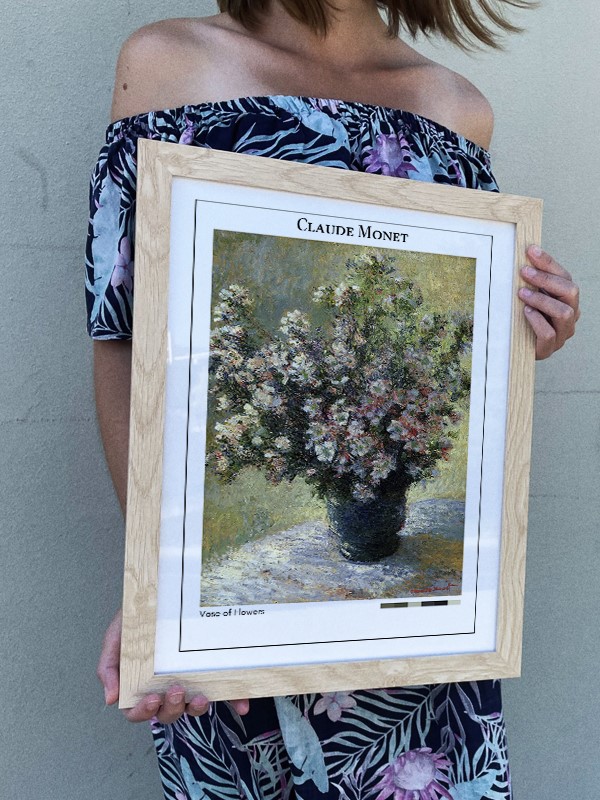 Claude Monet Vase of Flowers Poster