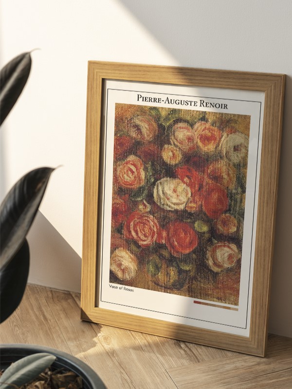 Pierre-Auguste Renoir Vase of Roses Poster