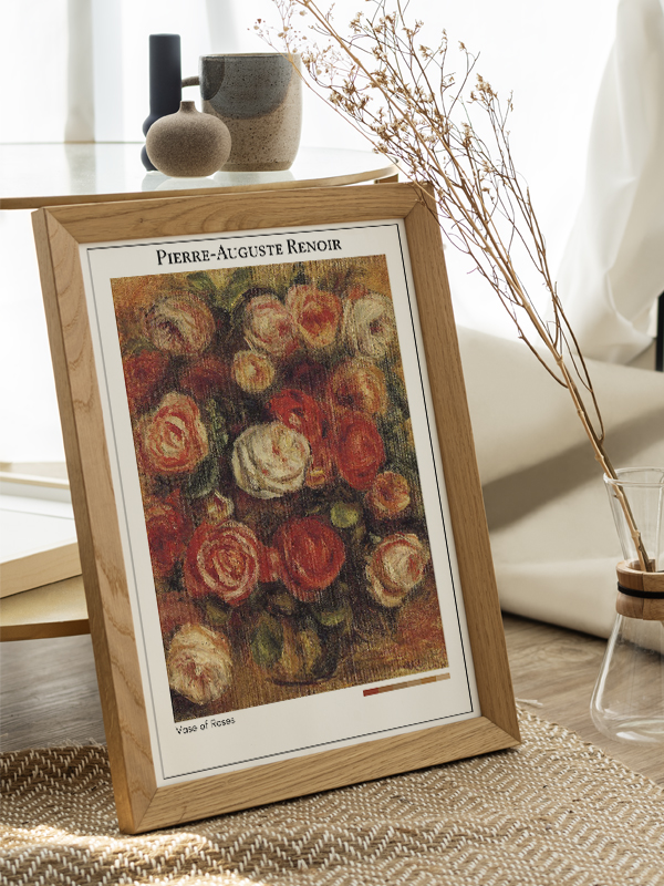 Pierre-Auguste Renoir Vase of Roses Poster
