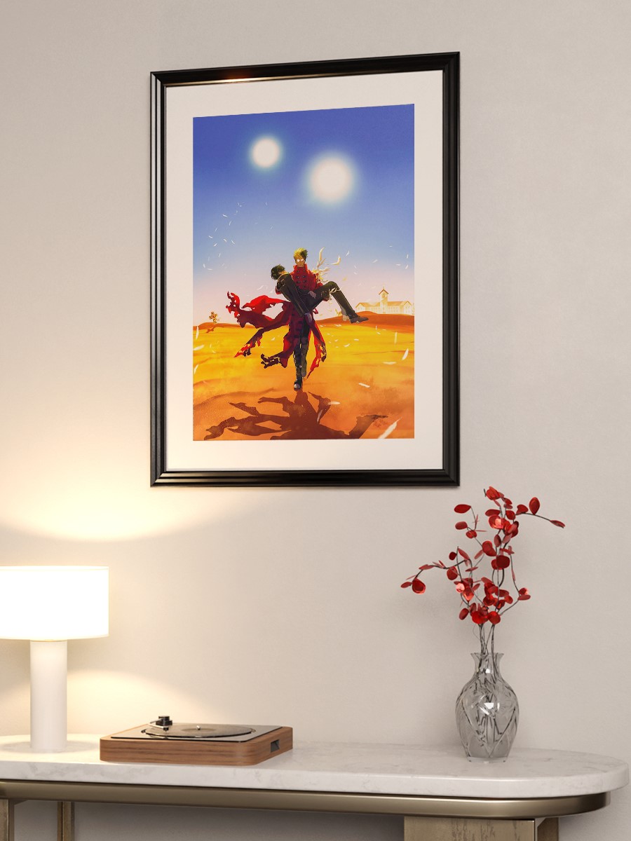 vash the stampede Anime Poster Çerçevesiz Yüksek Kalite Anime Duvar Poster