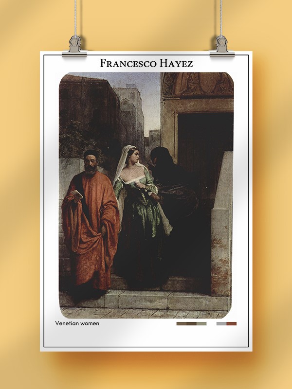 Francesco Hayez Venetian women Poster
