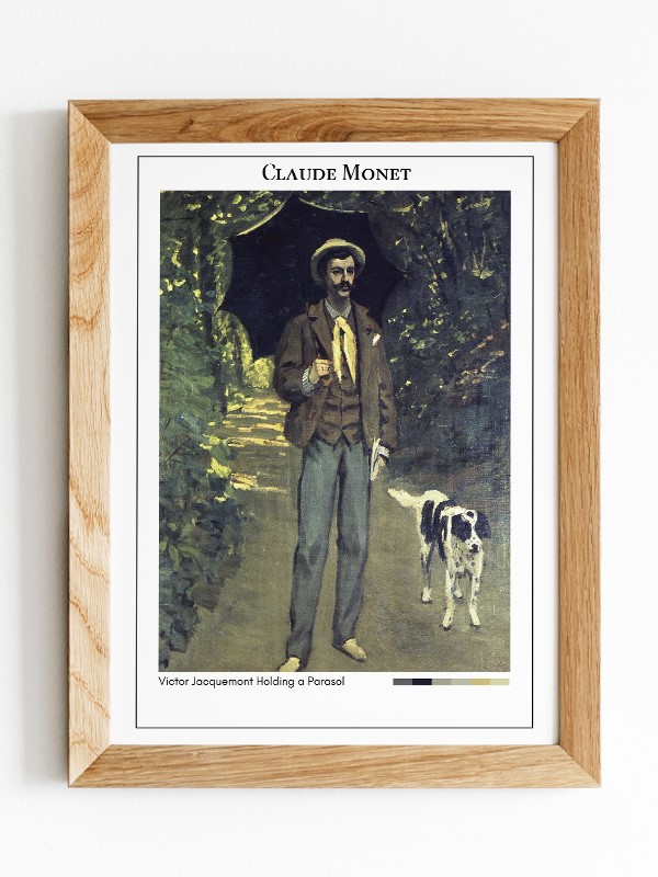 Claude Monet Victor Jacquemont Holding a Parasol Poster