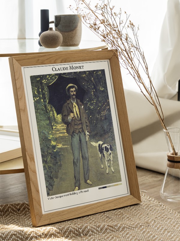 Claude Monet Victor Jacquemont Holding a Parasol Poster