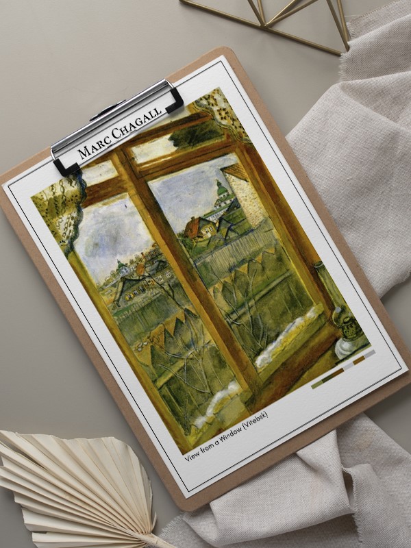 Marc Chagall View from a Window (Vitebsk) Poster