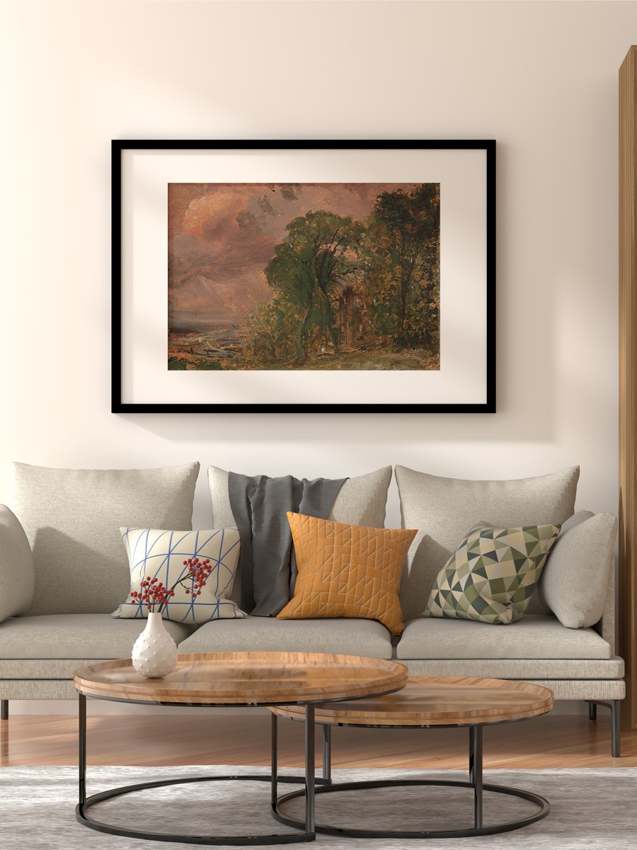 View of Hampstead  Tablo Sanatsal Ünlü Ressam Poster Çerçevesiz Yüksek Kalite Poster