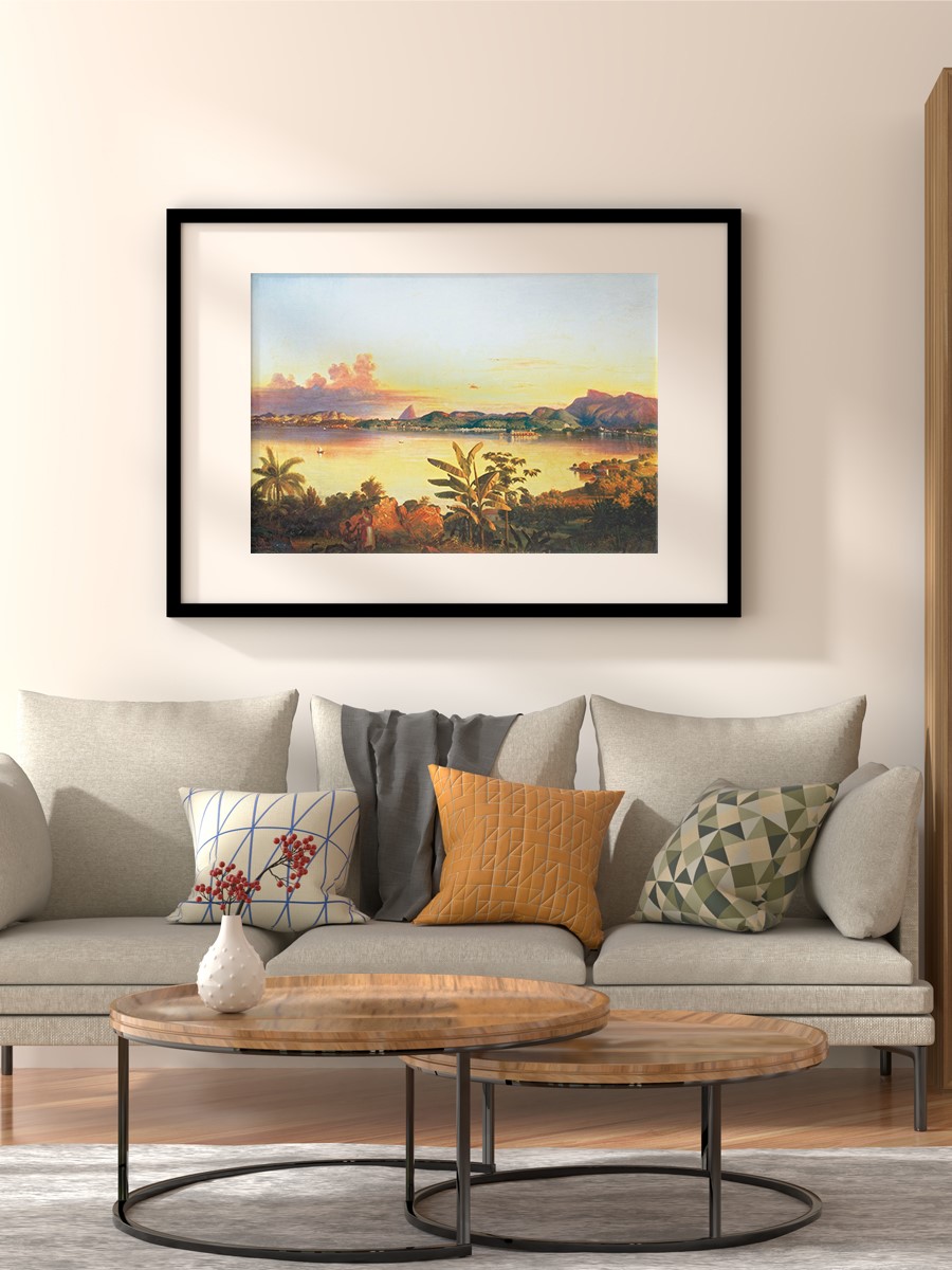 View of Rio de Janeiro Tablo Sanatsal Ünlü Ressam Poster Çerçevesiz Yüksek Kalite Poster