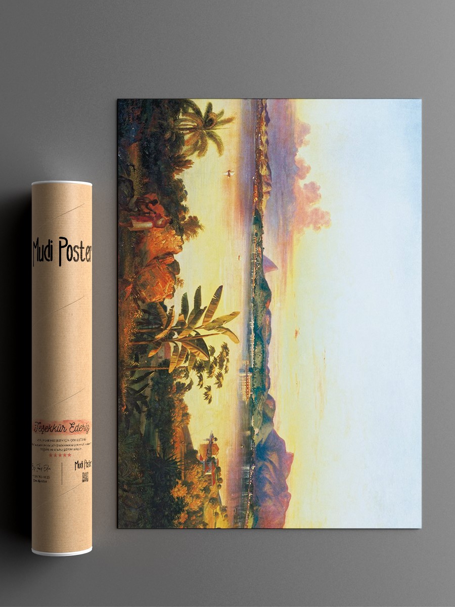 View of Rio de Janeiro Tablo Sanatsal Ünlü Ressam Poster Çerçevesiz Yüksek Kalite Poster