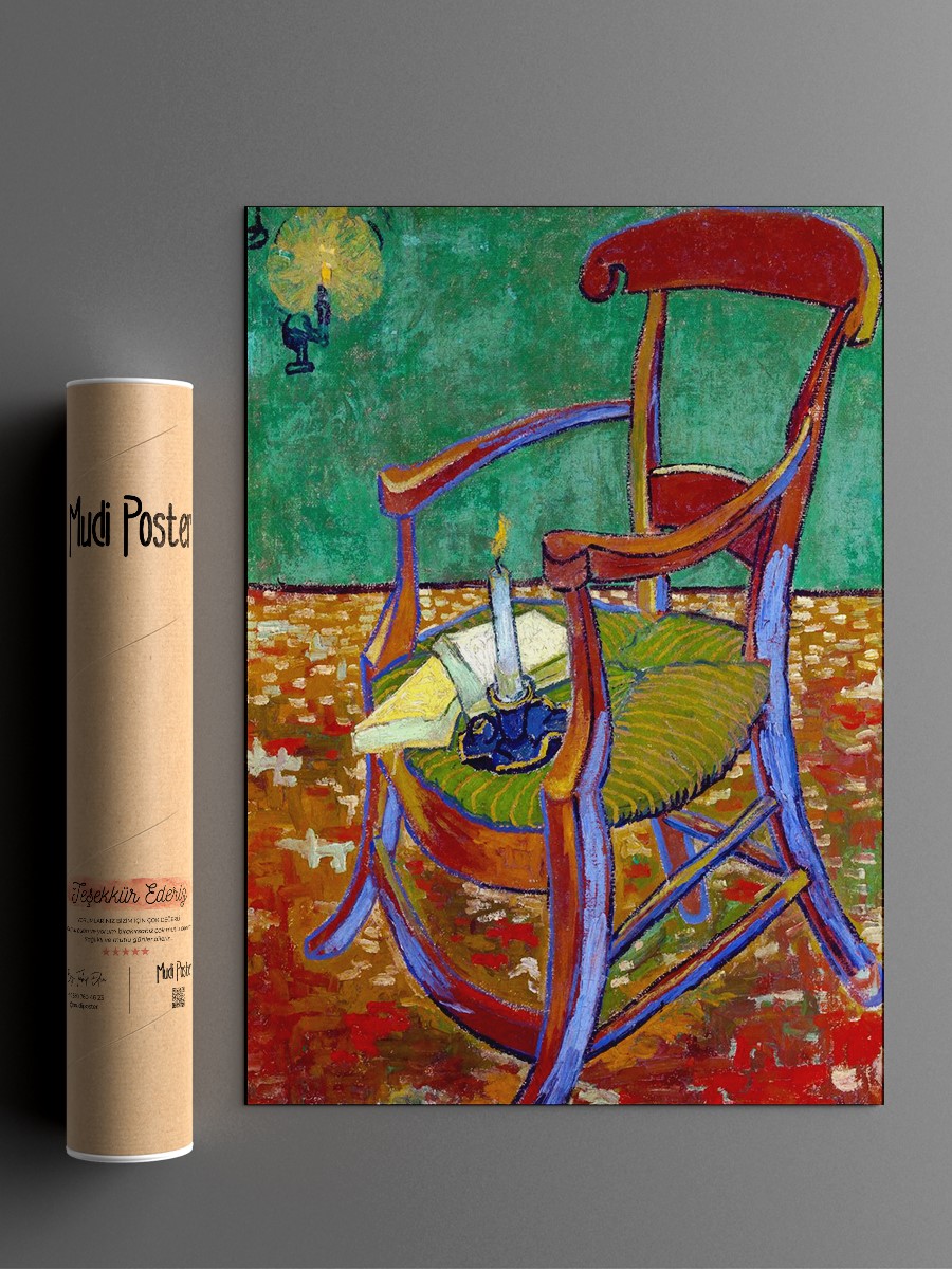 Vincent van Gogh Armchair Tablo Sanatsal Ünlü Ressam Poster Çerçevesiz Yüksek Kalite Poster