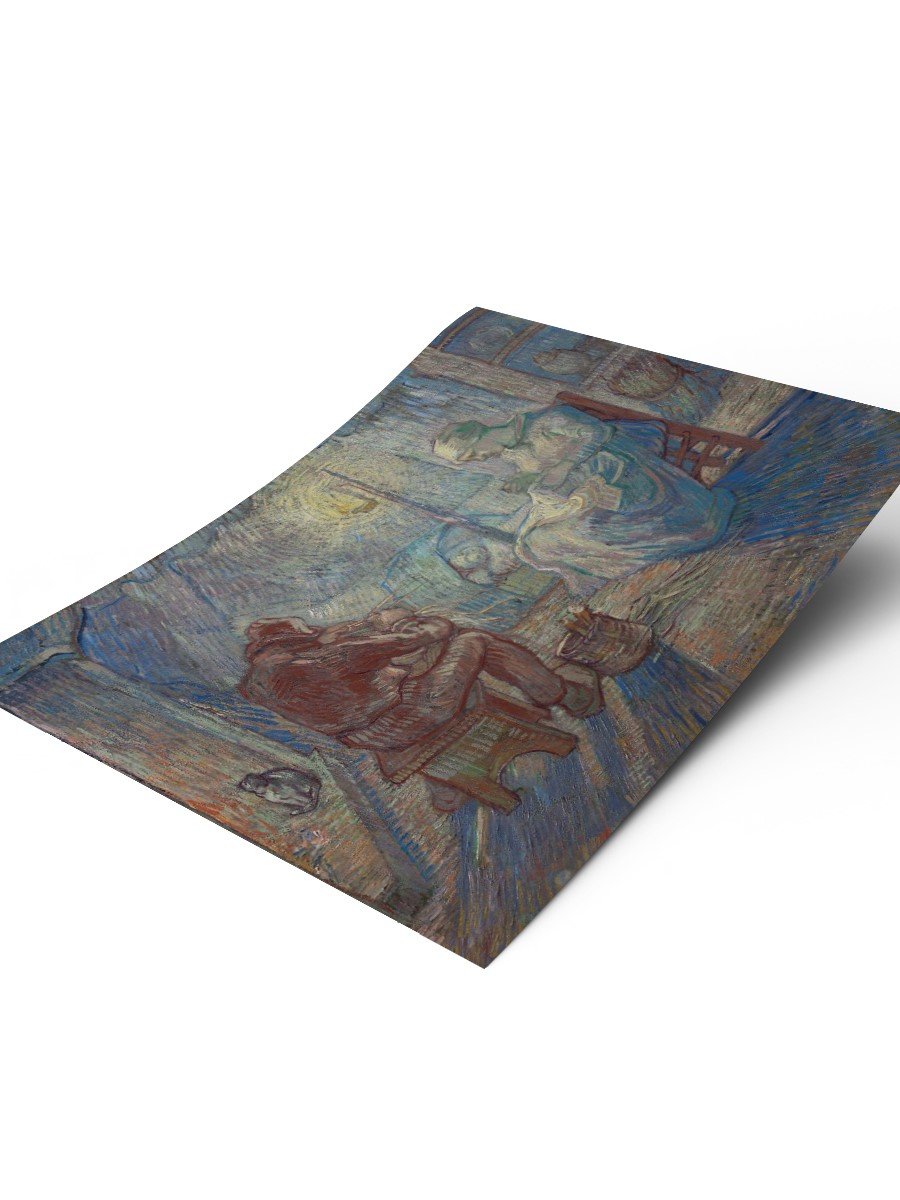 Vincent van Gogh Evening Tablo Sanatsal Ünlü Ressam Poster Çerçevesiz Yüksek Kalite Poster