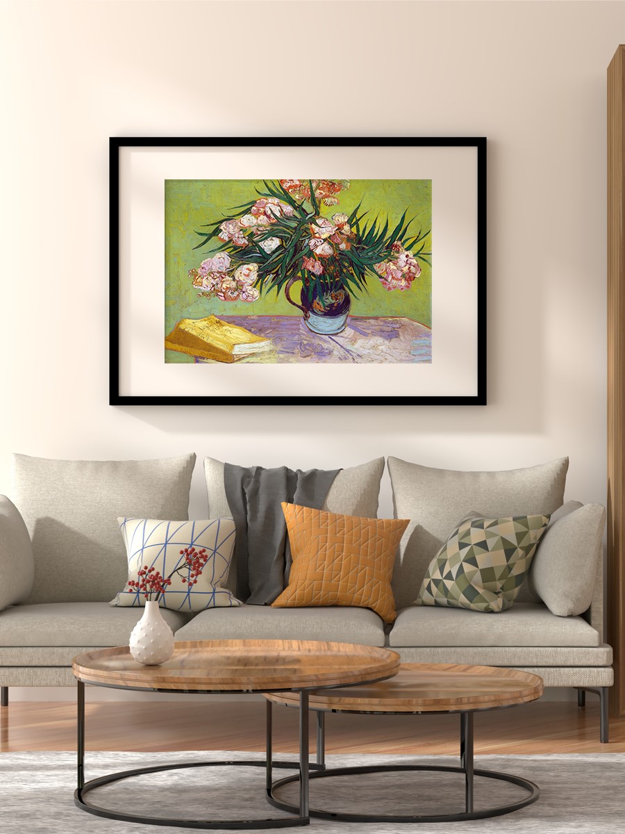 Vincent Van Gogh Oleanders Tablo Sanatsal Ünlü Ressam Poster Çerçevesiz Yüksek Kalite Poster