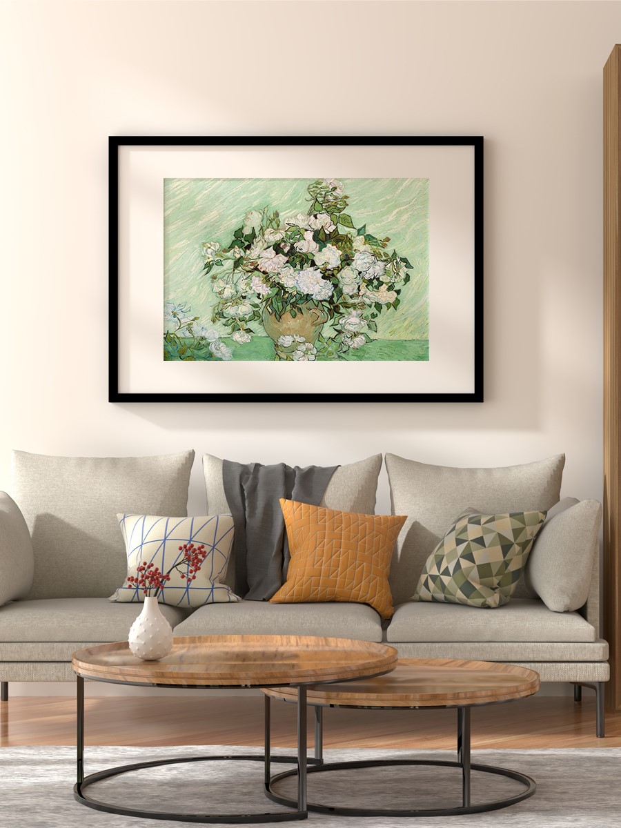 Vincent van Gogh Roses Tablo Sanatsal Ünlü Ressam Poster Çerçevesiz Yüksek Kalite Poster
