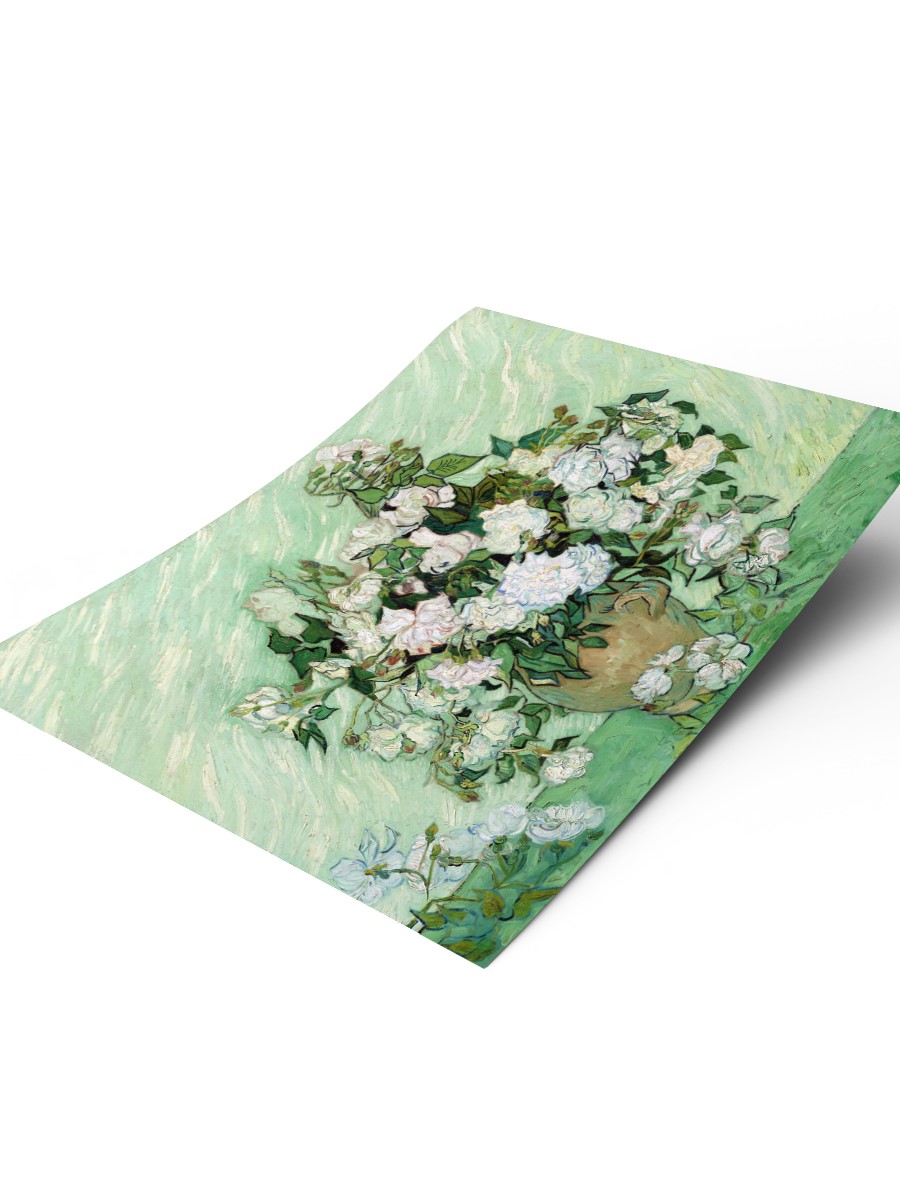 Vincent van Gogh Roses Tablo Sanatsal Ünlü Ressam Poster Çerçevesiz Yüksek Kalite Poster