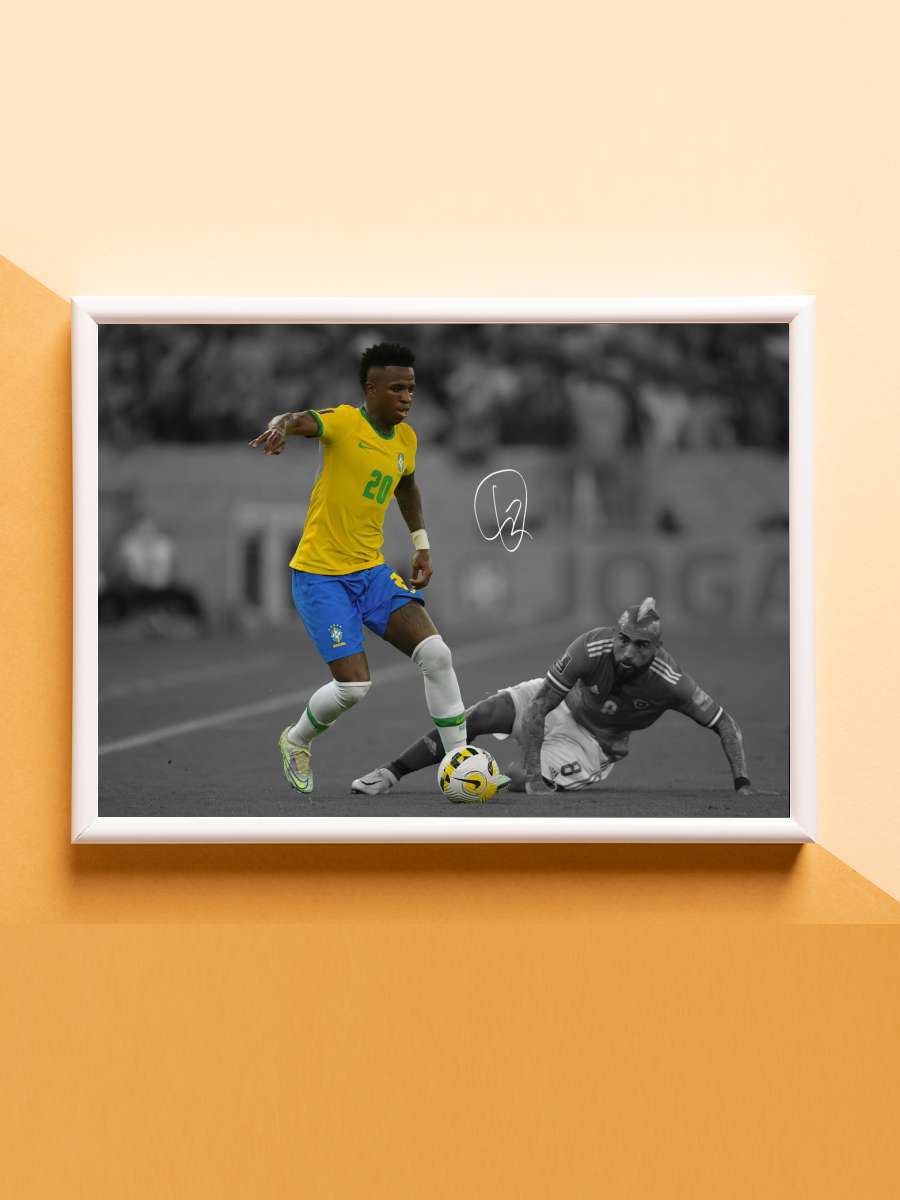 Vinicius Jr Futbol Poster Çerçevesiz Yüksek Kalite Futbolcu Duvar Poster