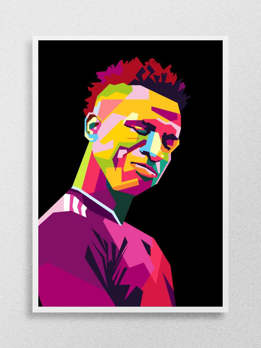 Vinicius Jr Futbol Poster Çerçevesiz Yüksek Kalite Futbolcu Duvar Poster