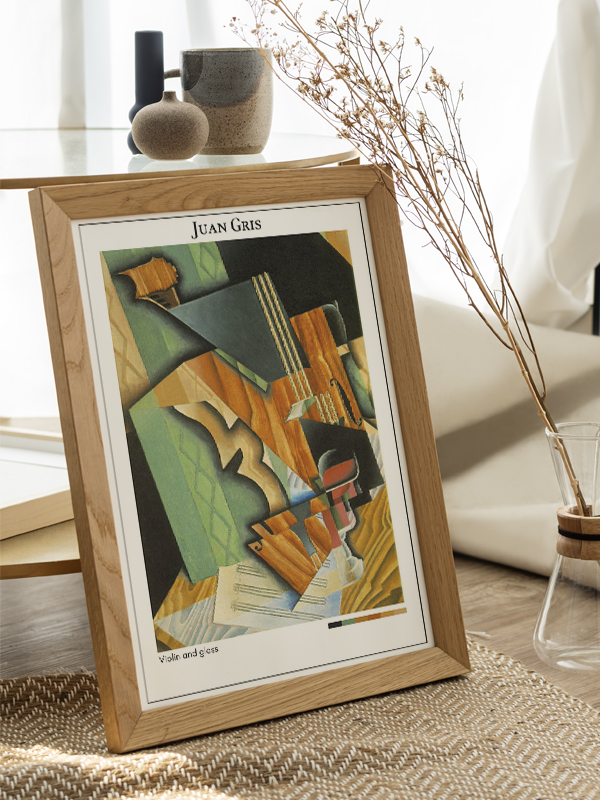 Juan Gris Violin and glass Poster