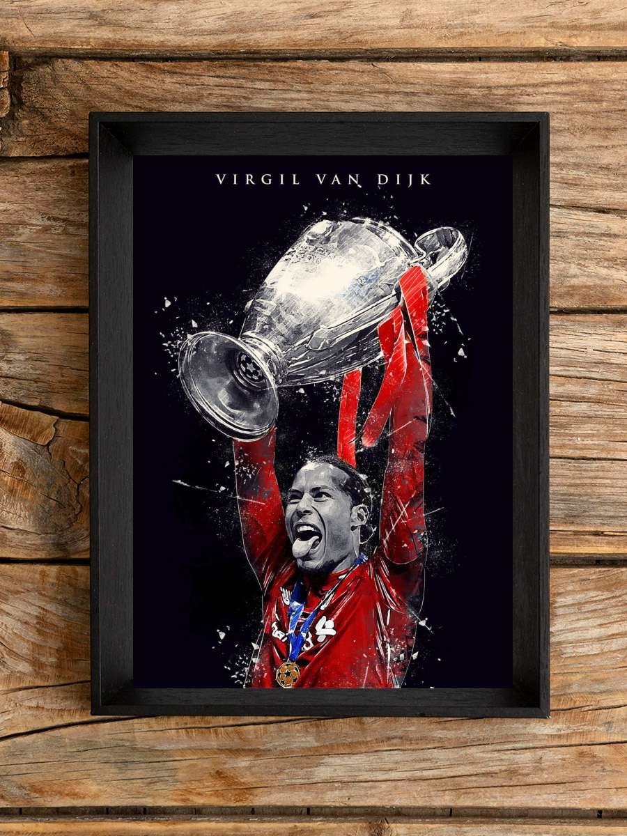 Virgil van Dijk Futbol Poster Çerçevesiz Yüksek Kalite Futbolcu Duvar Poster