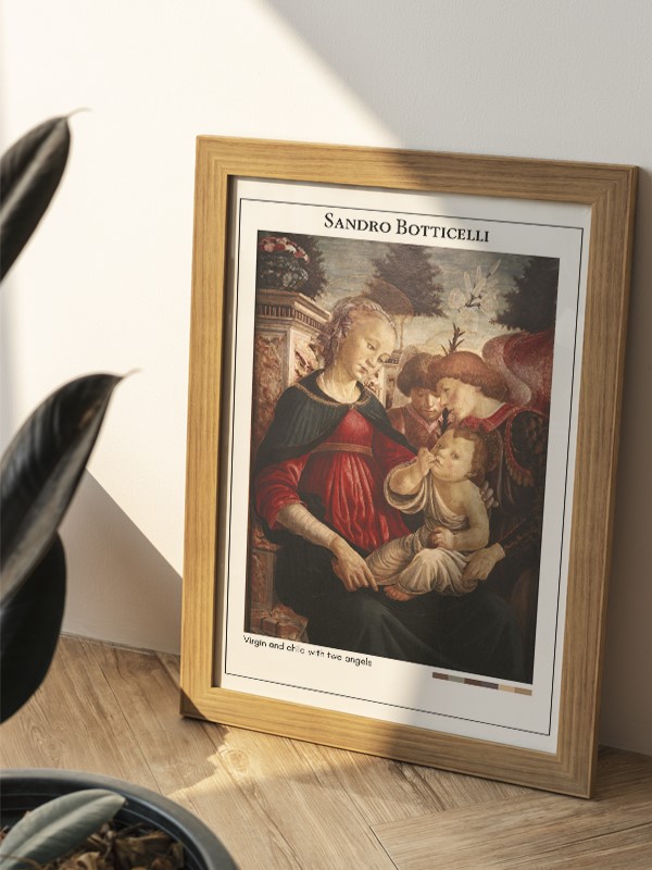 Sandro Botticelli Virgin and child with two angels Poster