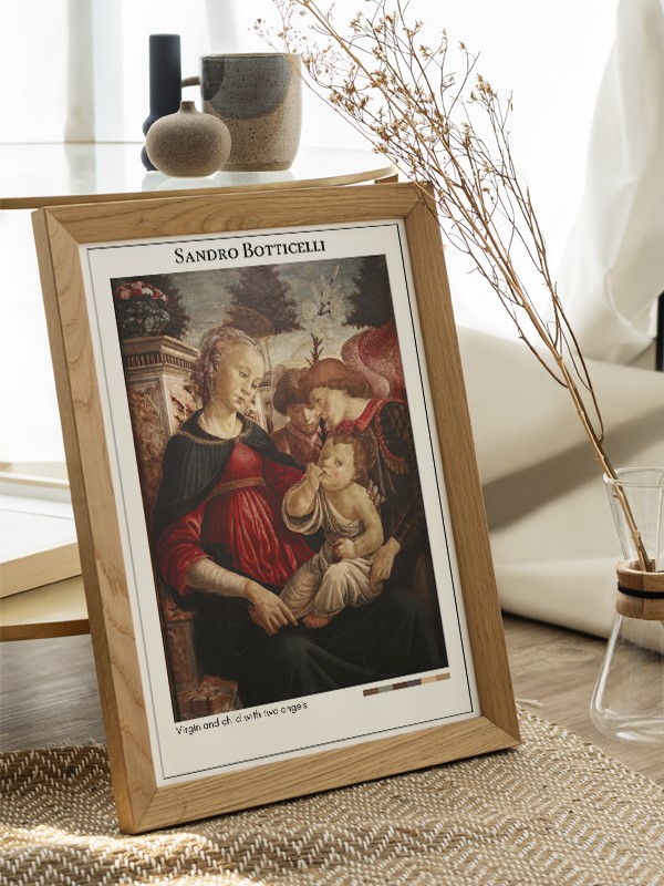 Sandro Botticelli Virgin and child with two angels Poster