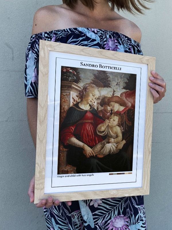 Sandro Botticelli Virgin and child with two angels Poster