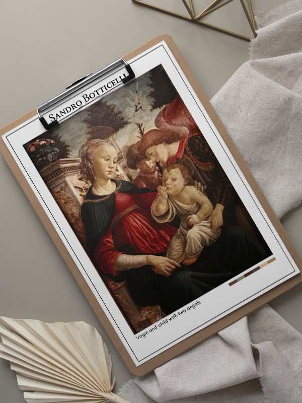 Sandro Botticelli Virgin and child with two angels Poster