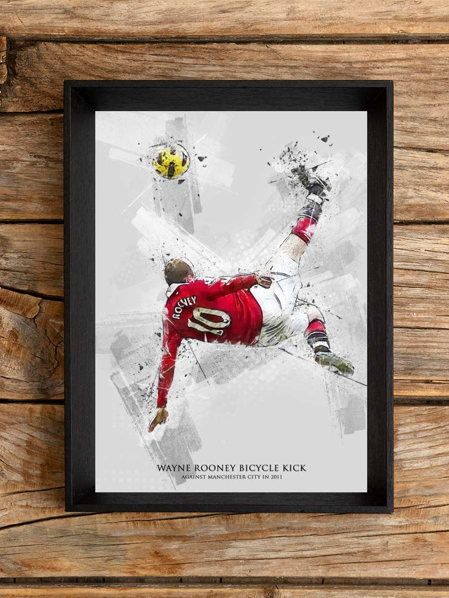 Wayne Rooney Futbol Poster Çerçevesiz Yüksek Kalite Futbolcu Duvar Poster