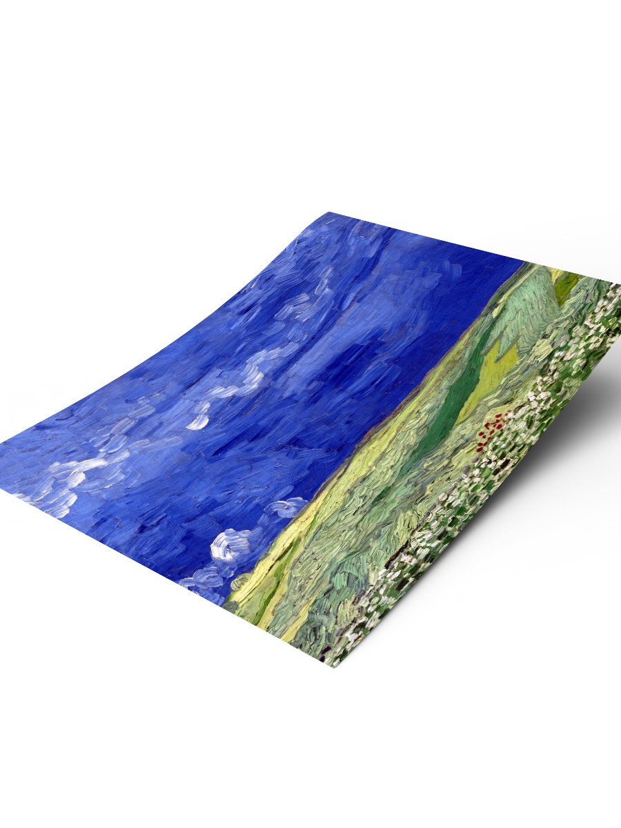 Wheatfield under Clouds Tablo Sanatsal Ünlü Ressam Poster Çerçevesiz Yüksek Kalite Poster