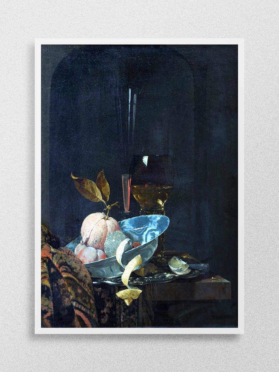 Willem Kalf Still Life Tablo Sanatsal Ünlü Ressam Poster Çerçevesiz Yüksek Kalite Poster - En İyi Fiyatlarla