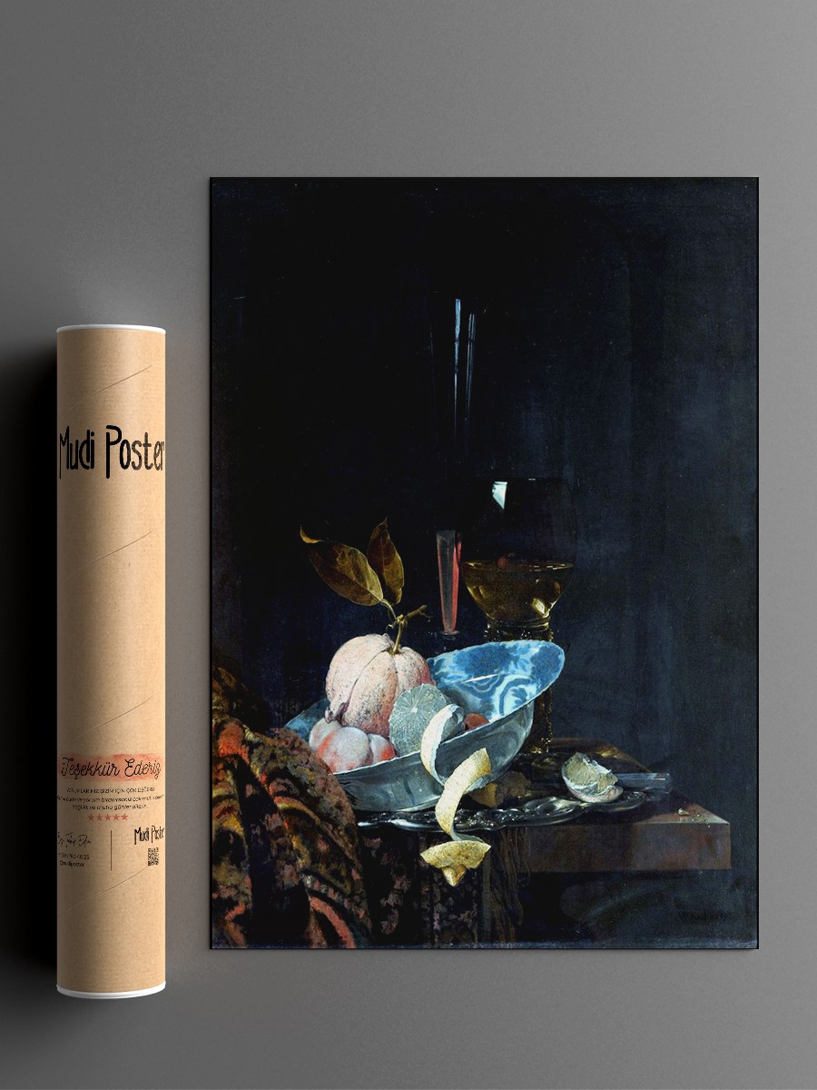 Willem Kalf Still Life Tablo Sanatsal Ünlü Ressam Poster Çerçevesiz Yüksek Kalite Poster