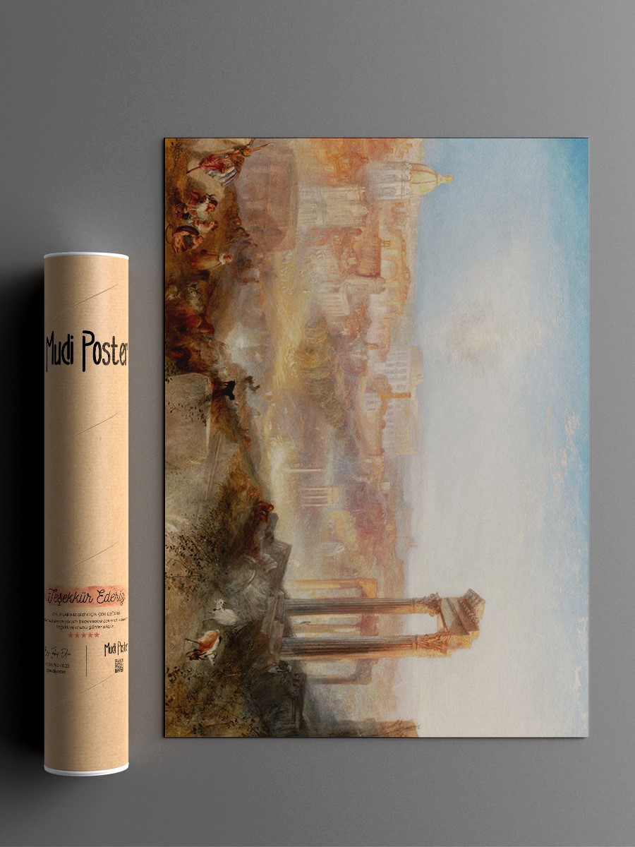William Turner Modern Rome Tablo Sanatsal Ünlü Ressam Poster Çerçevesiz Yüksek Kalite Poster