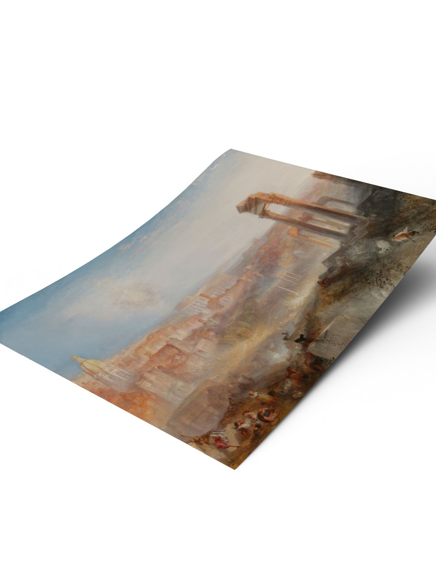 William Turner Modern Rome Tablo Sanatsal Ünlü Ressam Poster Çerçevesiz Yüksek Kalite Poster