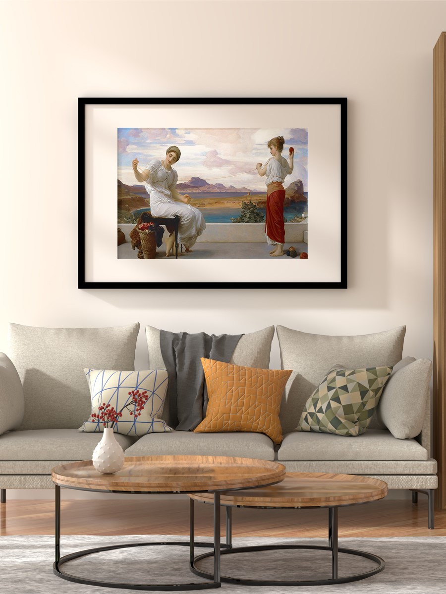 Winding the Skein Tablo Sanatsal Ünlü Ressam Poster Çerçevesiz Yüksek Kalite Poster