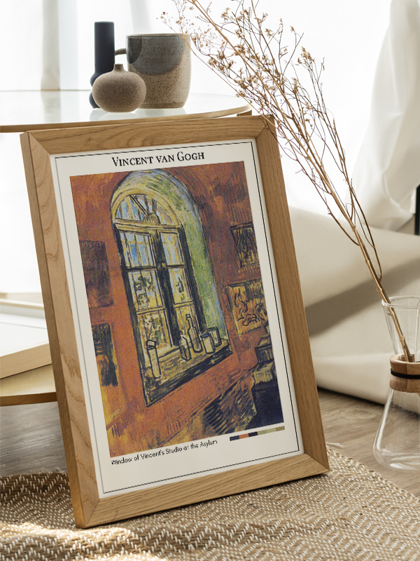 Vincent van Gogh Window of Vincent's Studio at the Asylum Poster