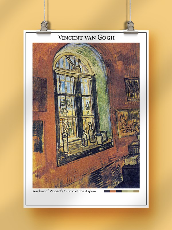 Vincent van Gogh Window of Vincent's Studio at the Asylum Poster