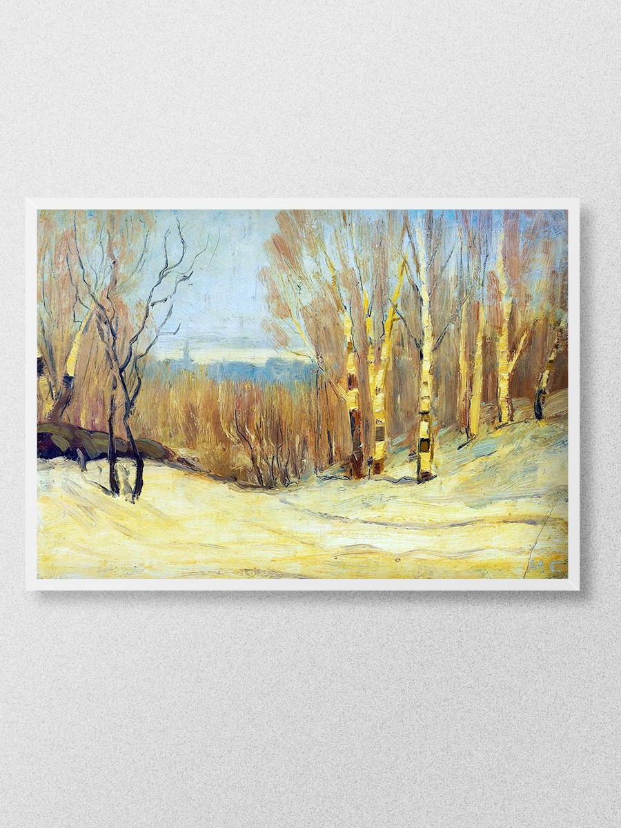 Winter near Montreal Tablo Sanatsal Ünlü Ressam Poster Çerçevesiz Yüksek Kalite Poster
