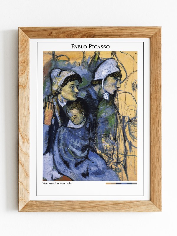 Pablo Picasso Woman at a Fountain Poster