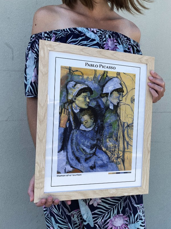 Pablo Picasso Woman at a Fountain Poster