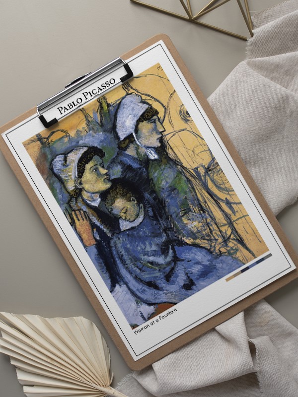 Pablo Picasso Woman at a Fountain Poster