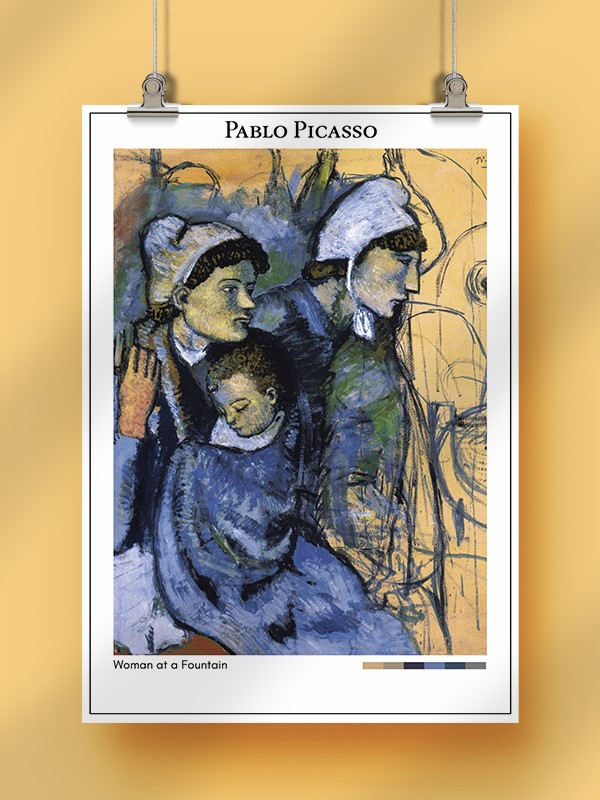 Pablo Picasso Woman at a Fountain Poster