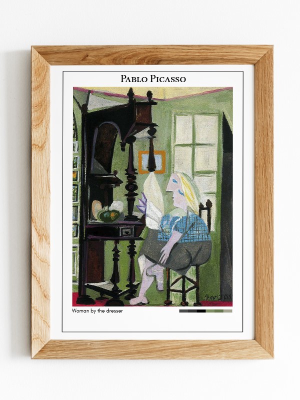 Pablo Picasso Woman by the dresser Poster