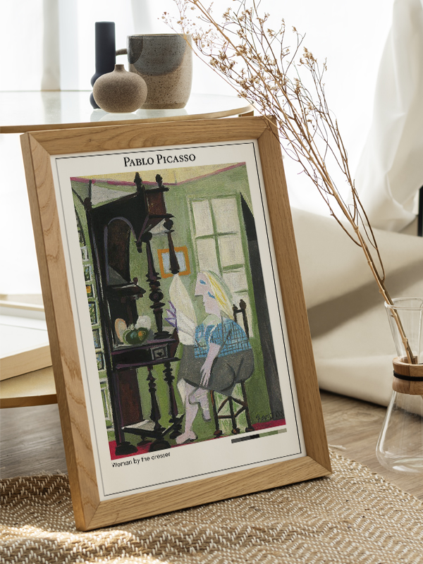 Pablo Picasso Woman by the dresser Poster