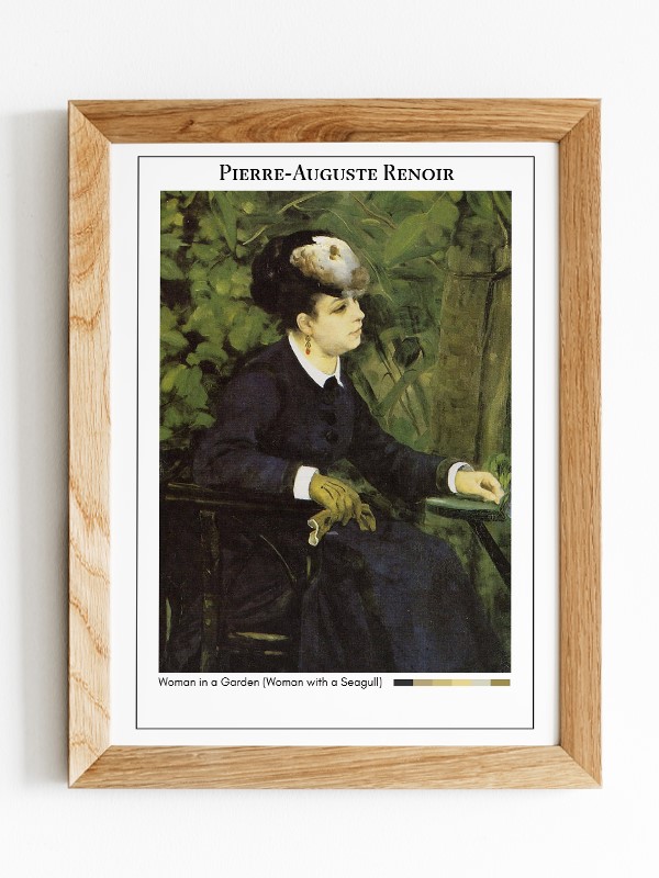 Pierre-Auguste Renoir Woman in a Garden (Woman with a Seagull) Poster
