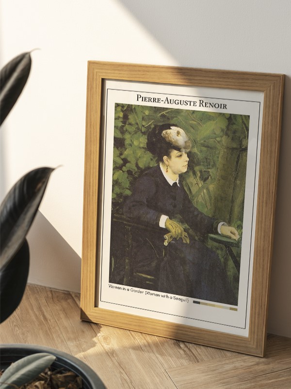 Pierre-Auguste Renoir Woman in a Garden (Woman with a Seagull) Poster
