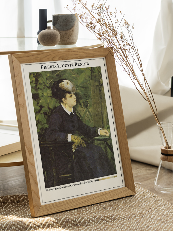 Pierre-Auguste Renoir Woman in a Garden (Woman with a Seagull) Poster