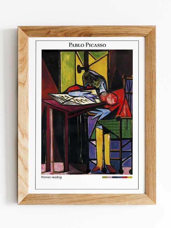 Pablo Picasso Woman reading Poster