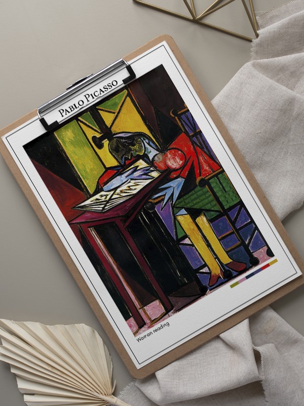 Pablo Picasso Woman reading Poster