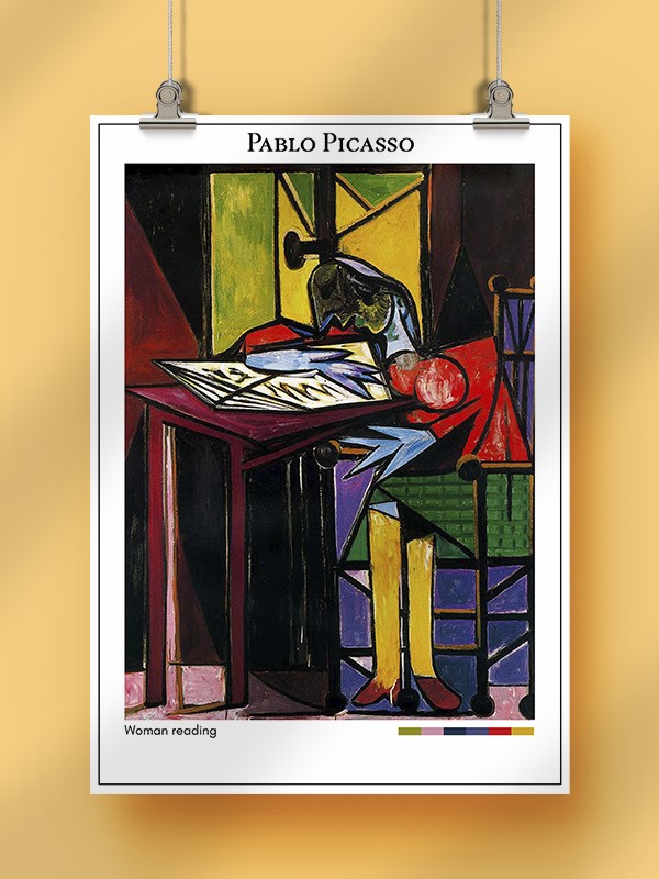 Pablo Picasso Woman reading Poster